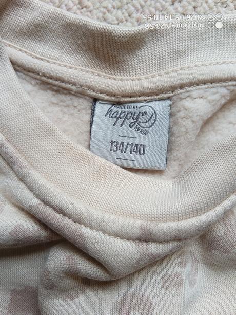 Crop top mikina zn."happy by kik" vel."134-140", kik,134