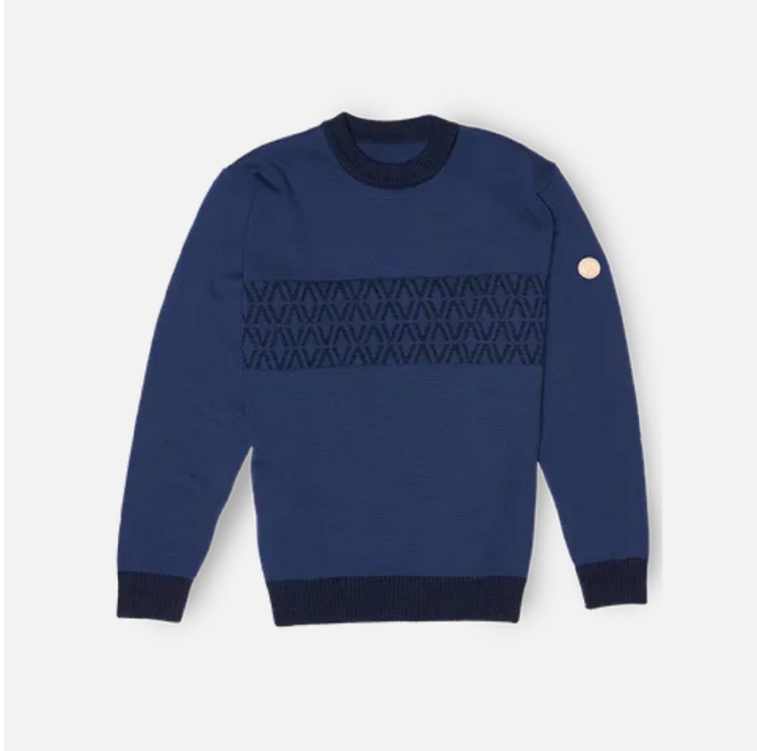 Vlněný svetr Vasky Merino Blue Vlněný svetr Vasky Merino Blue