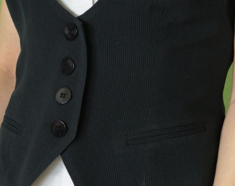 Klasická dámská vestička s vlasovým proužkem,l- 40, cmp,l