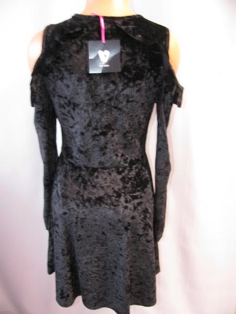 Velurové,elastické dívčí šaty, 164