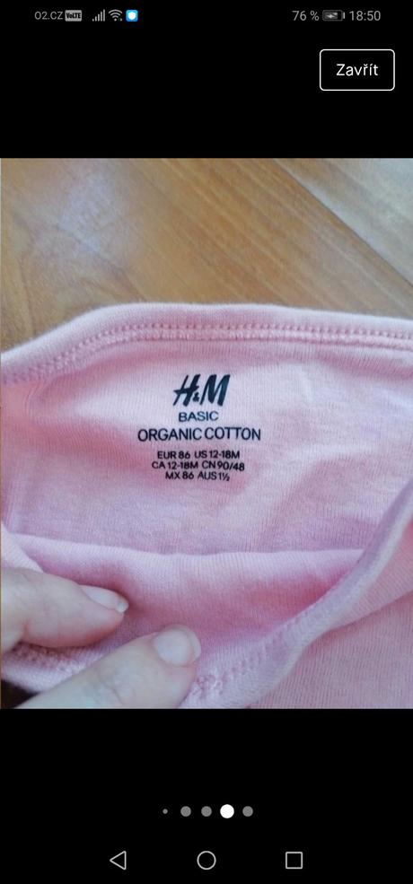 Dětské body na ramínka, h&m, h&m,86