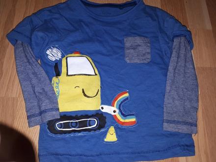 Modré tričko 98 tu, tu,98