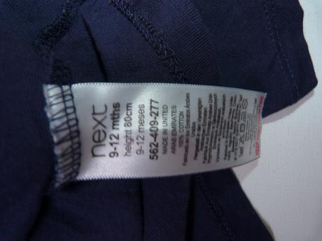 Next bavlněné tričko vel. 80, next,80
