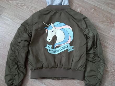 Lehce zateplená bunda, vel. 140, zn. h&m, h&m,140