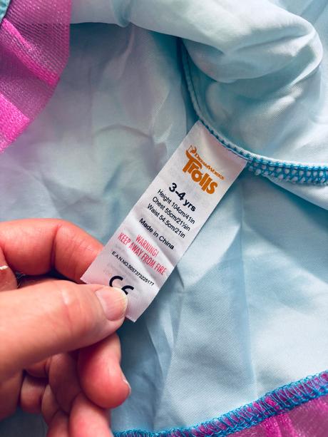 An5/ kostým šaty trollové- v.3/4 roky, 