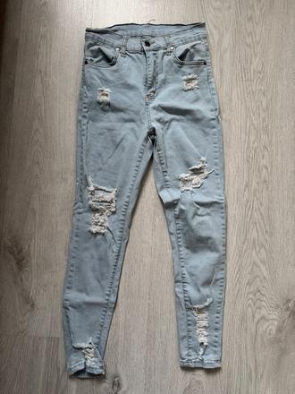 Trhané džíny vel.xs / 34, xs