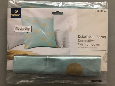 Nové dekorativní povlak polštářek mint tečky zlatá, šířka (cm): 50,délka (cm): 50