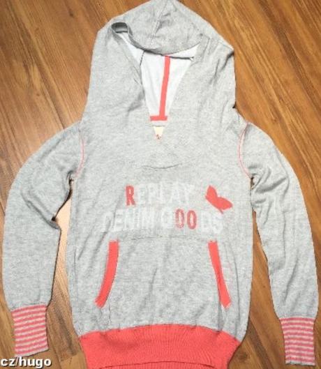 Mikina klokanka s kapucí replay, replay,xs