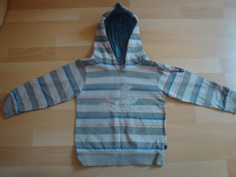 Mikina s kapucí - proužkovaná, vel. 104, setino,104
