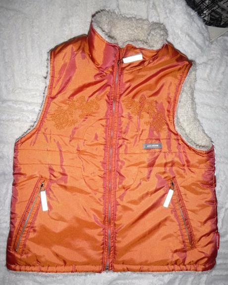 Holčičí teplá bundo-vesta kožichová - vel.116, 116