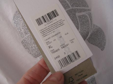 Bavlněné bílé tričko s potiskem karl lagerfeld, xl