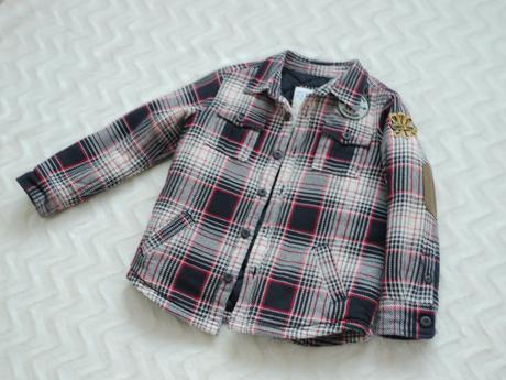 Kostkovana prosivana bunda od 77kids-americky styl, 128