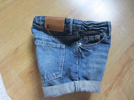 Džínové, riflové kraťásky, šortky, h&m,104