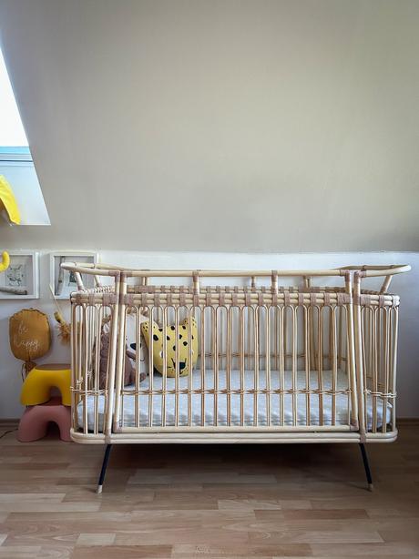 Designová ratanová postýlka bermbach handcrafted, šířka (cm): 75,délka (cm): 135