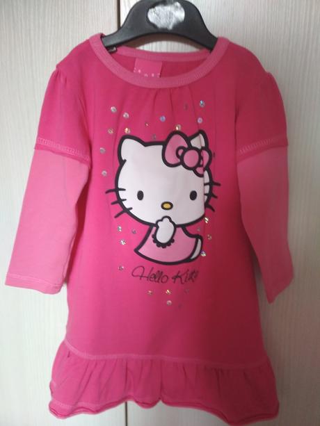 Šaty dl.r. s hello kitty, vel. 86, sanrio,86