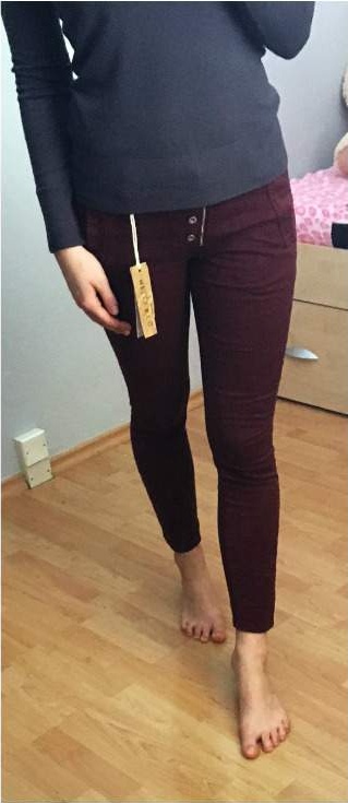 Strečové skinny kalhoty, vel. xs - m, 34 - xs