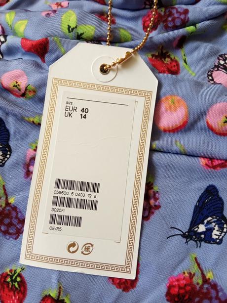 Šaty versace for h&m cruise collection, versace,40