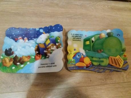 Leporela traktůrek a mašinka,