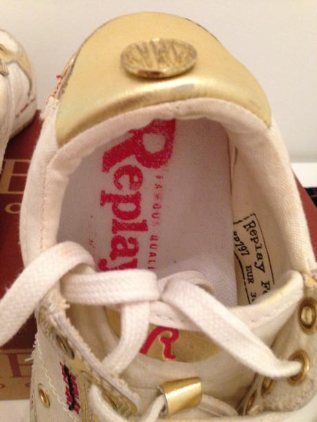 Rifle mango, vel.36 a botky replay bílozlaté 36, 36