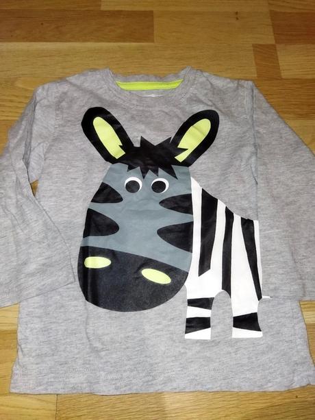 Šedé tričko s oslem s oslíkem 92 next, next,92