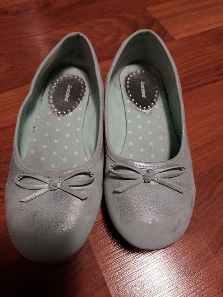 Zelenkavé dívčí baleríny deichman vel 35, deichmann,35