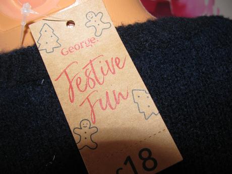 Tmavě modrý svetr s flitry a světýlkama, george,38