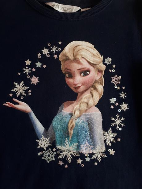 Dívčí šaty, šatičky, frozen - elsa, vel.122/128, h&m,122