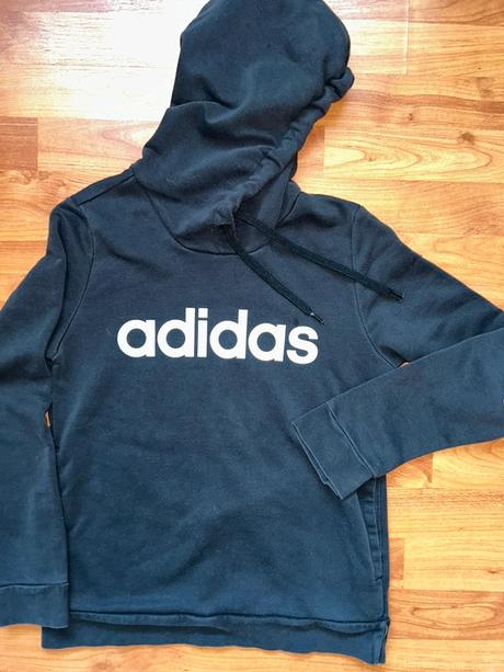 Černá mikina s kapucí adidas, vel. 146/152, adidas,146