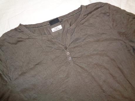 Krásné čoko hnědé mačkané tričko 48/50, 48