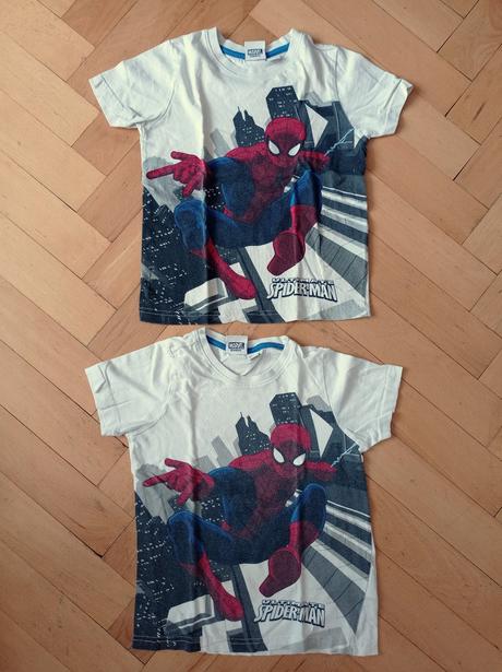 Triko krátký rukáv spiderman 98/104 a 110/116, 98