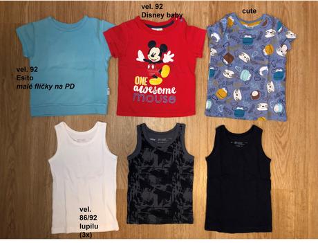 Sada oblečků pro chlapečka, 86–98
