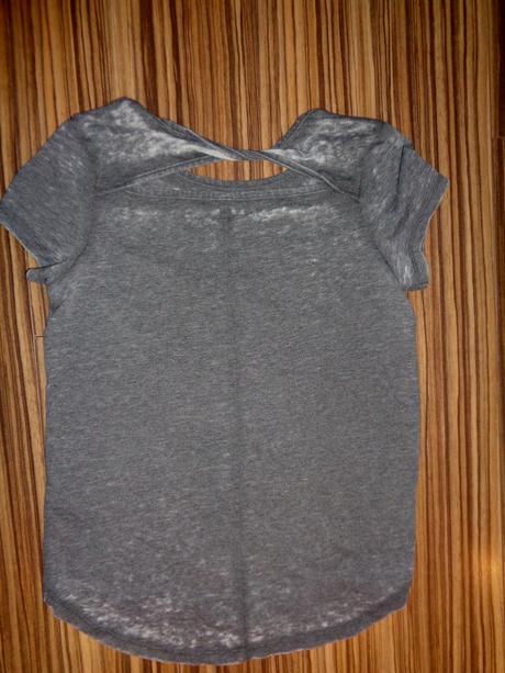 Luxusní šedé tričko - stříbrný nápis - 146/152, c&a,146 / 152