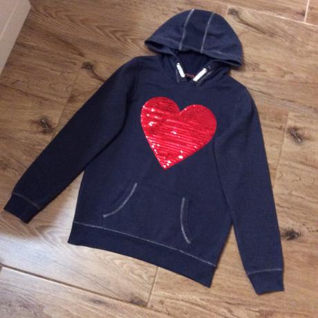 Mikina s flitrovým srdíčkem, george,146