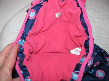 Dívčí modré oteplovačky se srdíčky, pepco,80