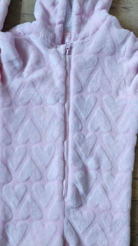 Overal plyšový dívčí srdíčkový, young dimension,110