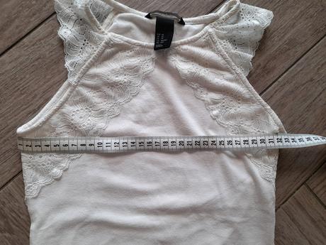 Dámské tílko s krajkou zn. hm, vel. xs, h&m,34