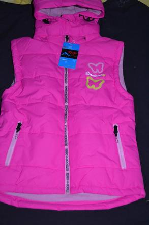 Kvalitní šusťáková vesta kugo,s fleece,na 5-6 let, kugo,116 / 122