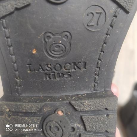 Dívčí černé kozačky 27, lasocki,27