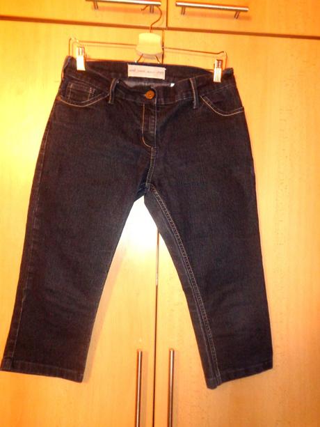 Elastické 3/4 džínové kalhoty, next,40