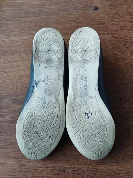 Kožené baleríny, lasocki,40