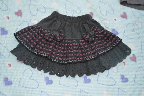 92 98 104 hřejivá zimní sukně sukýnka s kanýry, 98