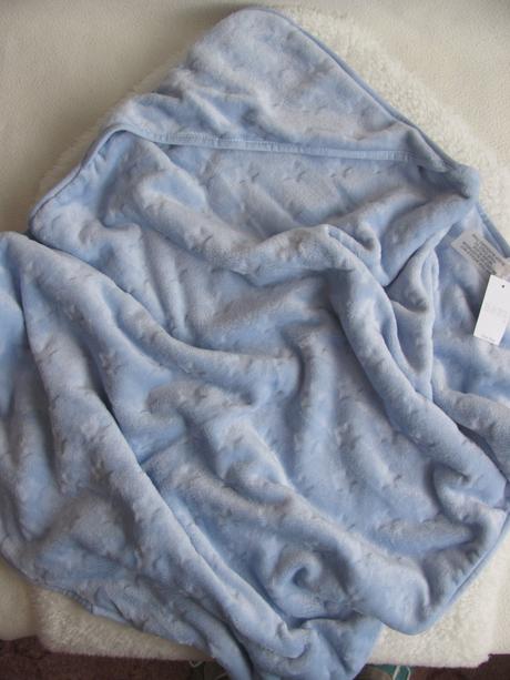 Kojenecká sv.modrá fleecová deka matalan, 