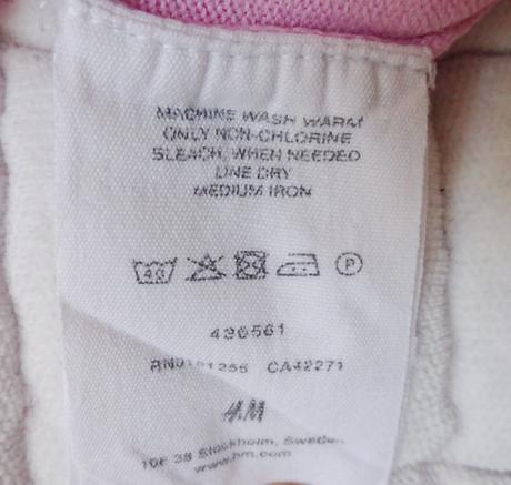 Růžový svetřík, h&m,110