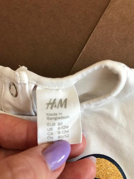 Triko smetanové - v.9/12 měs., h&m,80