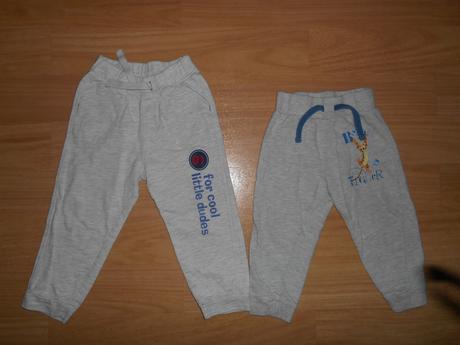 Tepláky vel. 86 a 92, disney,86