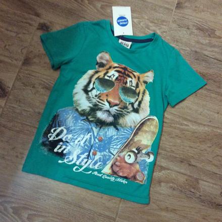 Nové bavlněné tričko s tygrem, glo-story,110