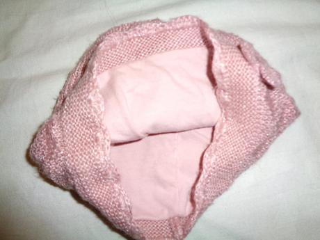 Krásná růžovostříbrná čepice s podšívkou, next,104