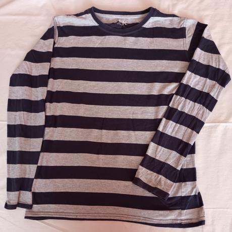 Chlapecké triko dlouhý rukáv proužek kik 2ks, kik,158