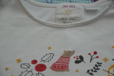 Bavlněné pyžamko s vánočním motivem, zara,128