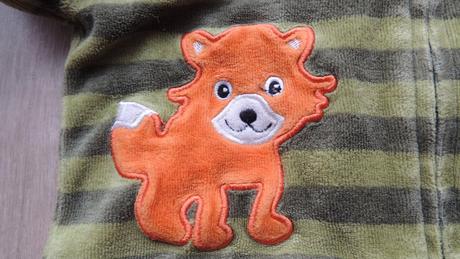 Semišková souprava s liškou, h&m,68